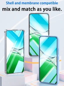 4 Buah Pelindung Layar, Kaca Tempered HD, Tahan Gores, Tahan Lama dan Tahan Jatuh, Pelindung Layar Kaca Tempered Untuk - Clear - View 7