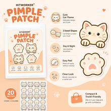 HITWORKER 100/200/300PCS Invisible HydrocolloidPatches Blemish And Pimple CoverStickers For The Face, Gentle And Non-Irritating - One Size Fits All - View 2