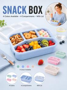 Leak-Proof Bento Box - Reusable Food Storage Container With Lid (Microwave, Freezer And Dishwasher ), Ideal For Restaurant, Work, School And Picnic, Perfect Gift For Foodies And Busy Professionals - A - View 3