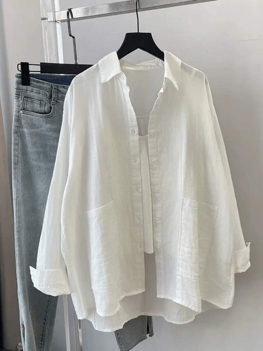 Women Blouses & Shirts - 白色 - 查看 1