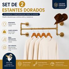 2piezas Percheros De Pared Minimalista Estante de Ropa Perchero Organizador de Acero para uso doméstico en el baño y en la cocina - Ver 3