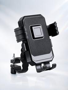 1 buah Dudukan Ponsel Sepeda Motor Universal, Kunci Sekali Klik/Penjepit Empat Sudut, Dudukan Ponsel Sepeda, Dapat Diputar 360° Anti Guncangan untuk Stang/Spion, Desain Pengisian Daya Terbuka, Braket GPS Bahan ABS, Cocok untuk Sepeda, Sepeda Listrik, Skuter, Smartphone 4.0-7.0 Inci, Hitam - A - View 15