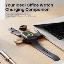 Microwear 2-In-1 Smart Watch Wireless Charger, Dual System Support, Travel, Portable, Keychain, Pendant, Birthday Gift, Holiday Gift - View 5