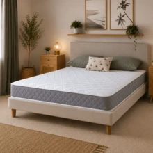 eXtreme Comfort Spring Coil Diamond Grey Essentials Mattress Foam Free Spring Coil, Plush Feel, Cool Touch Plus Sleep Surface, 20cm Deep, Grey, Maximum Value - Grey - View 3