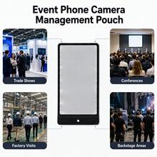 50-Pack Anti-Photography Phone Pouches | PE Material For Private Parties, Weddings, High-End Conferences, And Fashion Shows - Ideal For Factory Privacy Protection And Confidentiality - View 6