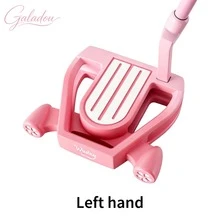 WUDAY Pink Hollow Golf Putter, Left/Right Handed Optional, High Aesthetic Fresh Pink Appearance, Three-Line Alignment Aid, Hollow Weight Structure Enhances Stability, Grooved Face Increases Friction, Ergonomic Design For Women - Pink - View 9