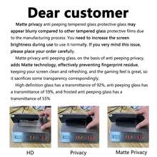 1片強化玻璃磨砂防窺螢幕保護貼，全螢幕覆蓋設計，適用於 iPhone 17 Pro Max/17 Air/17E/16 Pro Max/16E/15 Pro Max/15 Plus/14 Pro Max/13 Mini/12 Mini/11 Pro Max/Xs Max 及其他機型 - 無色 - 查看 8