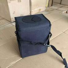 1pc Car Hanging Trash Can, Thickened Oxford Cloth, Waterproof & Leak-Proof, Flip Lid Design, Multi-Layer Mesh Pocket, 2 Gallon Large Capacity, Adjustable Shoulder Strap, Detachable Trash Bag Hook, Portable Waste Storage Bag, Suitable For SUV, Sedan, Home, Road Trip, Car Seat Back, Daily Travel Accessory - Black - View 10