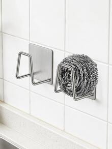 Wall Hanging Metal Cleaning Ball Hook, Multi-Purpose Adhesive Storage Rack, Bathroom & Kitchen Accessory Holder.Bathroom Wall Organizer, Laundry Room Sink, Small Apartment Kitchen Tidying - Multicolor - View 3