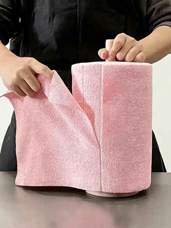 1 Roll/20 Pieces Reusable Microfiber Cleaning Wipes - Highly Absorbent, Durable And Machine Washable Kitchen Towels, Suitable For Dishwashing, Countertop Cleaning, Floor Cleaning - Multi-Functional Household Rags, Modern Square Design, Space Theme Cleaning Supplies, Dish Cloth, Countertop Wipes, Highly Absorbent Fabric