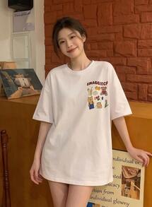 Women T-Shirts - 白色 - 查看 2