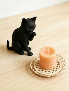 Modern Black Cat Statue, 3D Printed Cat Figurine, Scene Decor, Room Decor, Desktop Decor, Window Decor, Collectible Architectural Accessory - Multicolor - View 6