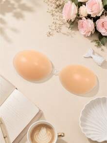 Silicone Invisible Backless Push-Up Bra, Strapless Adhesive Bra, Suitable For Wedding Dress, Cold ShoulderOutfits And Various Special Occasions - Apricot - View 19