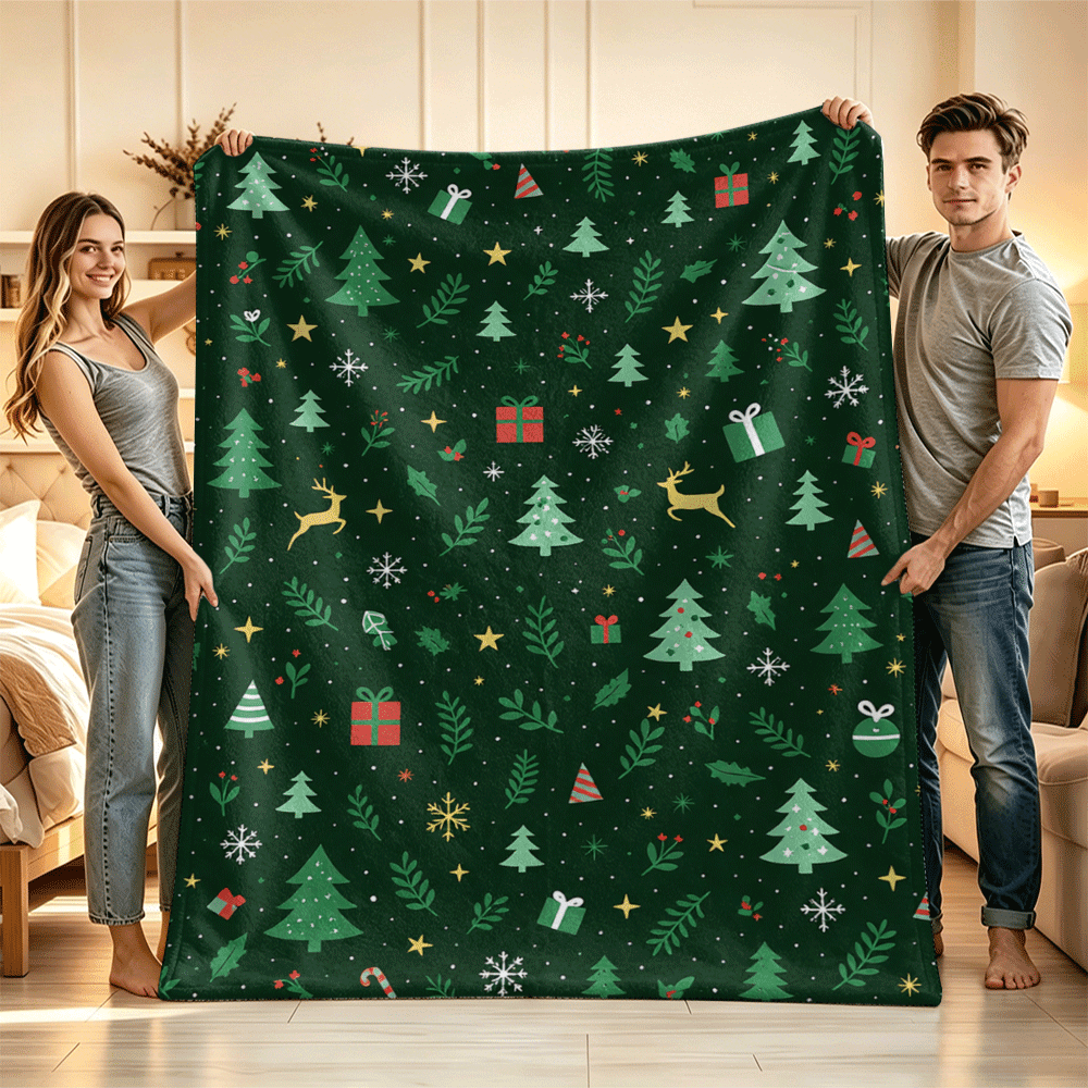 1PC Flannel Blanket, Summer Blanket, Bed Blanket , Blankets For Camping, Blanket For Beach, Throw Blanket, Multi-Use Blanket Soft , Cooling Blanket
