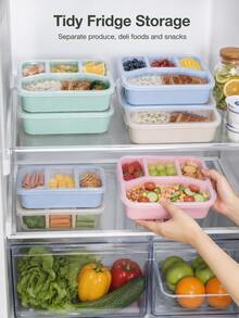 Leak-Proof Bento Box - Reusable Food Storage Container With Lid (Microwave, Freezer And Dishwasher ), Ideal For Restaurant, Work, School And Picnic, Perfect Gift For Foodies And Busy Professionals - A - View 2