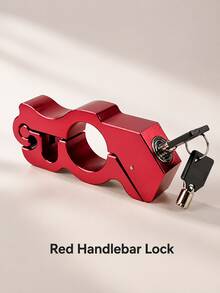 Heavy Duty Alloy Anti-Theft Handlebar Lock Set, Includes 2 Keys, Motorcycle Lock With Combination Lock, Anti-Theft Aluminum Alloy Throttle Lock, Suitable For Motorcycles, ATVs, Scooters And Dirt Bikes, Easy To Install And Remove - Multicolor - View 14