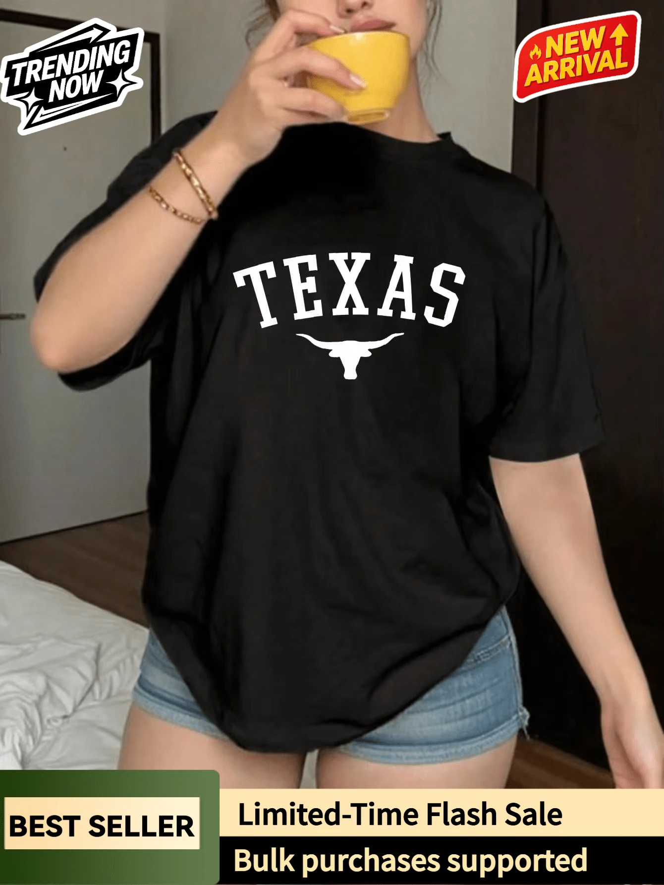 Men T-Shirts - 黑色 - 查看 1