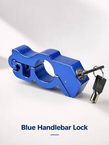 Heavy Duty Alloy Anti-Theft Handlebar Lock Set, Includes 2 Keys, Motorcycle Lock With Combination Lock, Anti-Theft Aluminum Alloy Throttle Lock, Suitable For Motorcycles, ATVs, Scooters And Dirt Bikes, Easy To Install And Remove - Multicolor - View 16