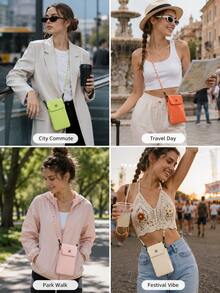 1pc Mini Square Messenger Bag, Portable Men's Shoulder Bag, Suitable For Sports, Lightweight Waterproof Wear-Resistant, Suitable For University Work Business Commute Office, Can Store Phone, Passport, Travel Storage, Business Trip And Daily Use - View 3