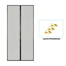 Magnetic Mosquito Net Door Curtain, Hands Free Mesh Screen Door, Anti Insect Bug Protection Curtain For Home Patio Balcony Bedroom Easy Install - Magnetic Door Curtain - View 6