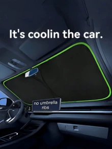 1pc Car Sunshade, Universal Car Decor Accessory, Side Window Sunshade, Front And Rear Window Sunshade, UV Protection Sunshade, Mosquito Proof Heat Insulation, UV Protection Glass Sunshade Mesh, Reflective Sunshade, Window Film Protection, Foldable Car Windshield Sunshade Umbrella, Windshield Snow Cover Set, Foldable Heat Insulation Sunshade, Front Windshield Sunshade, Summer Essential, Car Sunshade Umbrella, Suitable For Most Vehicles, Easy To Store, Heat Insulation, Car Accessories, Car Accessories, Blind For Window, Car Sunshade, Sun Shade - Multicolor - View 1