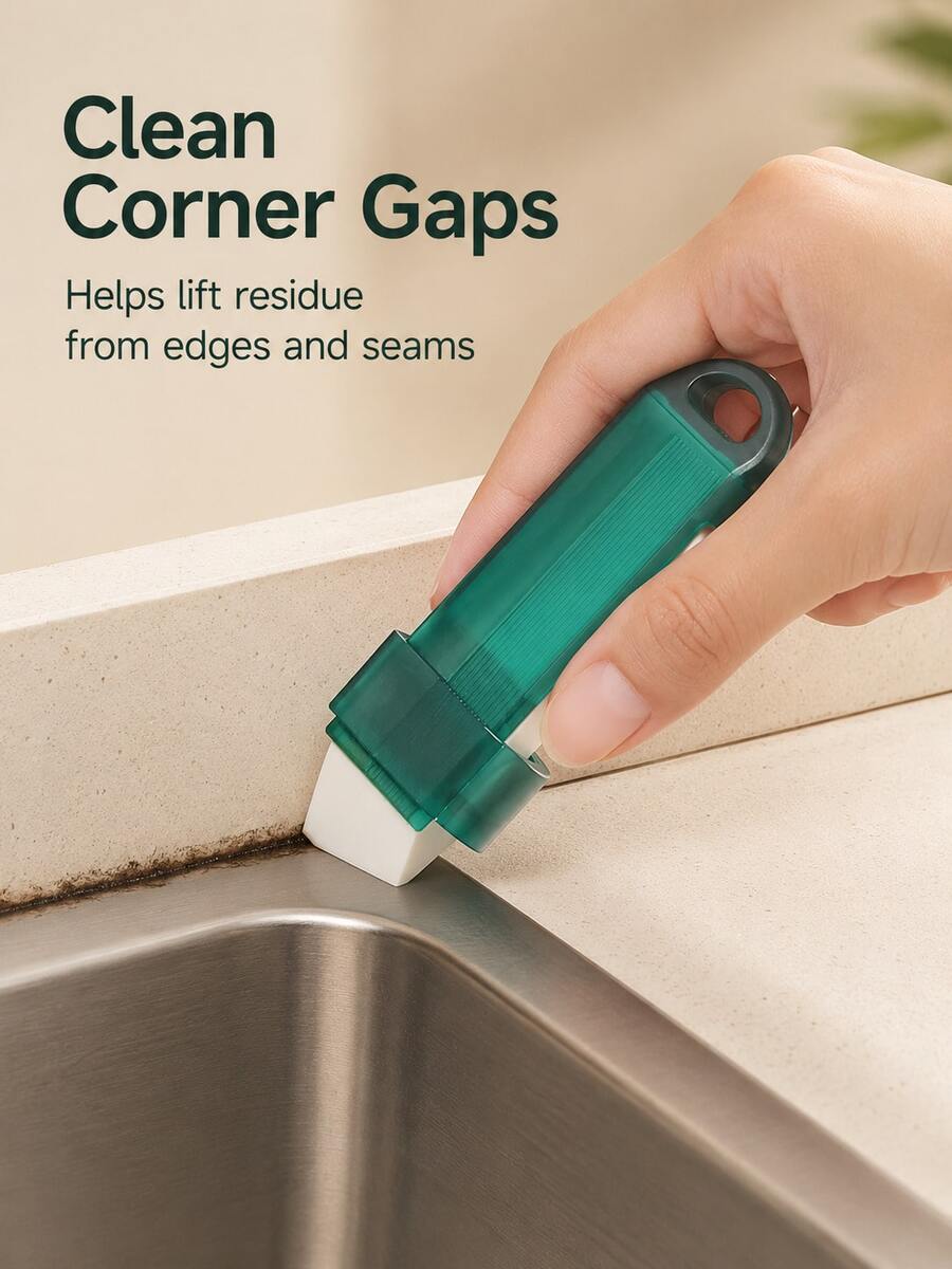 Magic Function Kitchen Stove Cleaning Brush, Reusable Scouring Pad And Cleaning Wand, No Battery Required, Suitable For Stoves, Sinks, Glass And Bathroom Surfaces, Helps Remove Limescale, Rust And Stains, Home Essentials And Kitchen Accessories