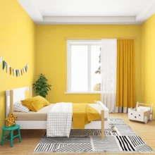 1 Roll, Solid Color Self-Adhesive Matte Contact Paper, Yellow Textured, PVC Waterproof Oil-Resistant, Wear-Resistant, Cuttable, Peel And Stick Wallpaper - Suitable For Room Decoration, Children's Room, Furniture Refurbishment Paper, Furniture Refurbishment, Desktop Repair, Home Decor 15.74X393.7inch - K-Yellow - View 6