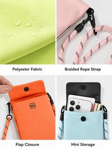 1pc Mini Square Messenger Bag, Portable Men's Shoulder Bag, Suitable For Sports, Lightweight Waterproof Wear-Resistant, Suitable For University Work Business Commute Office, Can Store Phone, Passport, Travel Storage, Business Trip And Daily Use - View 7