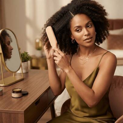 1pc Boar Bristle Slick Back Hair Brush For Sleek Ponytail Bun & Smoothing Baby Hairs, Flyaways, Edge Control - Backcombing & Teasing Hairbrush With Wi