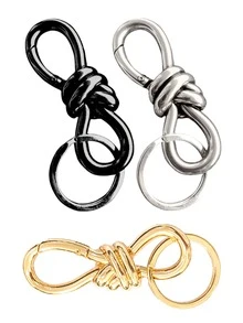1 pieza Llavero con hebilla de nudo, Llavero con anillo en D - Accesorio de bolso de lujo de alta calidad, perfecto para añadir estilo a tu bolso, uso diario - Multicolor - Ver 13