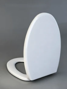 1pc Universal Thickened Slow-Close Toilet Seat, Quiet Splash-Proof Toilet Ring, Easy-To-Clean Compatible Toilet Lid. - A - View 2