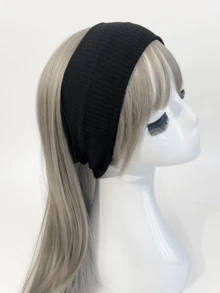 1/3/4/5 piezas Diadema de punto de unicolor de moda, diadema deportiva unisex de alta elasticidad para yoga, entrenamiento de fitness, uso al aire libre - Multicolor - Ver 7