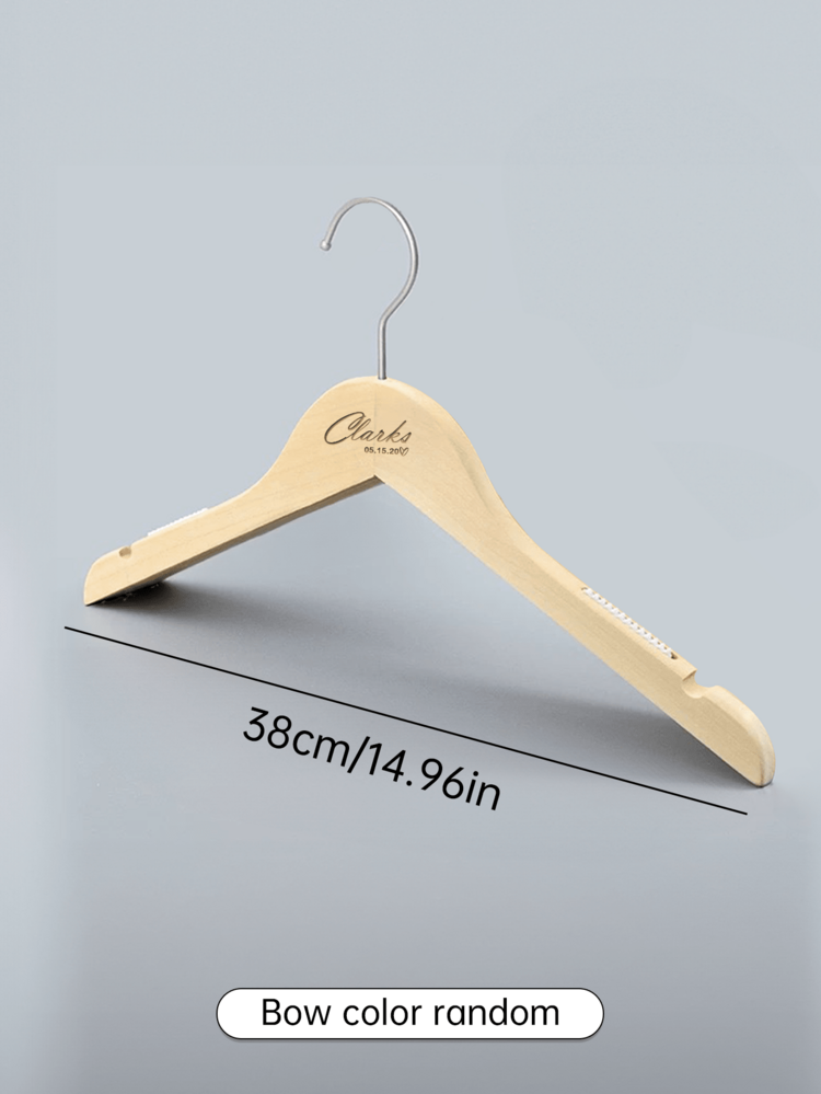 Personalized Bridesmaid Hanger - Wedding Hanger - Wooden Carved Hanger - Bridal Gown Hanger - Wedding Name Hanger - Multicolor - View 34
