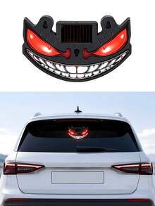 Luz LED de Ojo de Diablo para Ventana de Coche Alimentada por Energía Solar, Nuevo Ojo de Coche LED Dinámico 2026, Luz de Atmósfera Dinámica para Parabrisas de Ojo de Diablo, Con Sensor de Vibración y Luz, Recargable por USB-C, 5 Modos, Instalación con Ventosa - condujo - Ver 16