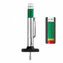 Kit de reparación rápida de neumáticos de vacío 20/40/80 piezas con tornillos espirales <Calibrador universal de profundidad de banda de rodadura de 25 mm de precisión>, para automóviles y motocicletas, clavos de pegamento de neumáticos autorreparables, clavos de hongo, herramienta de reparación rápida de neumáticos no destructiva - Plateado - Ver 13