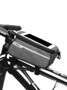 Bicycle Phone Holder Bag - Made Of EVA Material; Equipped With Adjustable Shoulder Strap And Rain Cover; Suitable For Phones Up To 6.8 Inches; Ideal Cycling Accessory. - Multicolor - View 17
