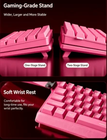 EWEADN F61 Wireless Mechanical Feel FPS Gaming Keyboard, Three-Mode, Compact And Portable - View 2