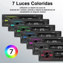 Radio Autoestéreo Reproductor 1din Bluetooth Usb Fm Pantalla 6843 - A - Ver 7