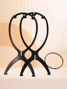 Foldable Multi-Functional Wig Stand, Portable And Durable Travel Wig Display Mannequin Head, Stable Base, Foldable Design, Suitable For Various Wig Types And Hat Storage, Room Decor - Multicolor - View 6