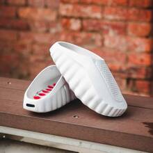 Chinelo NK MIND Sandalia Slide Nuvem Unisex Bolhas Amortecedor Macio e Confortável Envio 24h - Branco - Visão 3