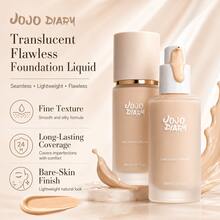 JOJO DIARY Flawless Long-Wear Foundation, Hydrating And Smooth, Nourishing And Moisturizing, Long-Lasting Coverage Without Smudging, Suitable For All Skin Types, Easily Create A Creamy Skin Makeup Effect - Multicolor - View 2
