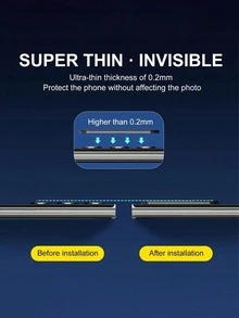 2pcs Camera Lens Protector Film, Compatible With Samsung Galaxy A14/A15/A16/A24/A25/A26/A34/A35/A36/A54/A55 5G/A56/S23 FE/S22/S23/S24 FE/S25 Plus Ultra, Birthday Gift, For Family And Friends, Lens Protector Film, Phone Accessories, Waterproof, Shockproof, Anti-Drop, Anti-Scratch, Anti-Fingerprint, Full Coverage - Black - View 3
