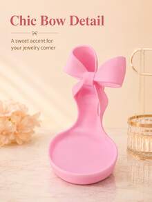 High Heel Shaped Jewelry Tray, Pink Jewelry Storage Box; Multi-Functional Storage For Rings, Earrings, Bracelets And Necklaces; Fashionable And Cute Design, Perfect For Placement On Vanity, Nightstand Or Bedroom; Elegant Jewelry Display Tray - Multicolor - View 7