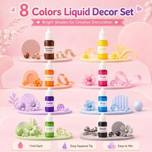14 Colors 10ml Liquid Decorative Paint Set, Suitable For Theme Display Accessories, Party Props, Holiday Decorations, Resin Crafts And DIY Handmade Works Surface Embellishment, Non-Edible - Multicolor - View 12