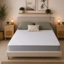eXtreme Comfort Spring Coil Diamond Grey Essentials Mattress Foam Free Spring Coil, Plush Feel, Cool Touch Plus Sleep Surface, 20cm Deep, Grey, Maximum Value - Grey - View 2
