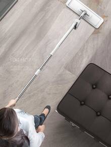 Hands-Free Flat Mop With Dual-Sided Squeegee And Water-Wringing System, Long Handle Extendable Floor Cleaning Mop, Dry And Wet Use Microfiber Mop Pad - Multiple Styles - View 6