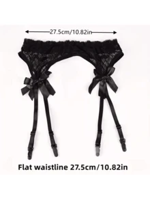 1 chiếc đai garter ren nơ mỏng gợi cảm, quyến rũ - Nhiều màu - Xem 5