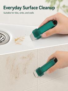 Magic Function Kitchen Stove Cleaning Brush, Reusable Scouring Pad And Cleaning Wand, No Battery Required, Suitable For Stoves, Sinks, Glass And Bathroom Surfaces, Helps Remove Limescale, Rust And Stains, Home Essentials And Kitchen Accessories - A - View 5