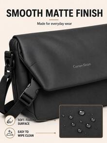 NYXIA Minimalist Men's Crossbody Bag, Large Capacity Shoulder Bag, Fashionable Men's Chest Bag, Portable Flap Commuter Bag, Suitable For Daily Commute - Multicolor - View 4