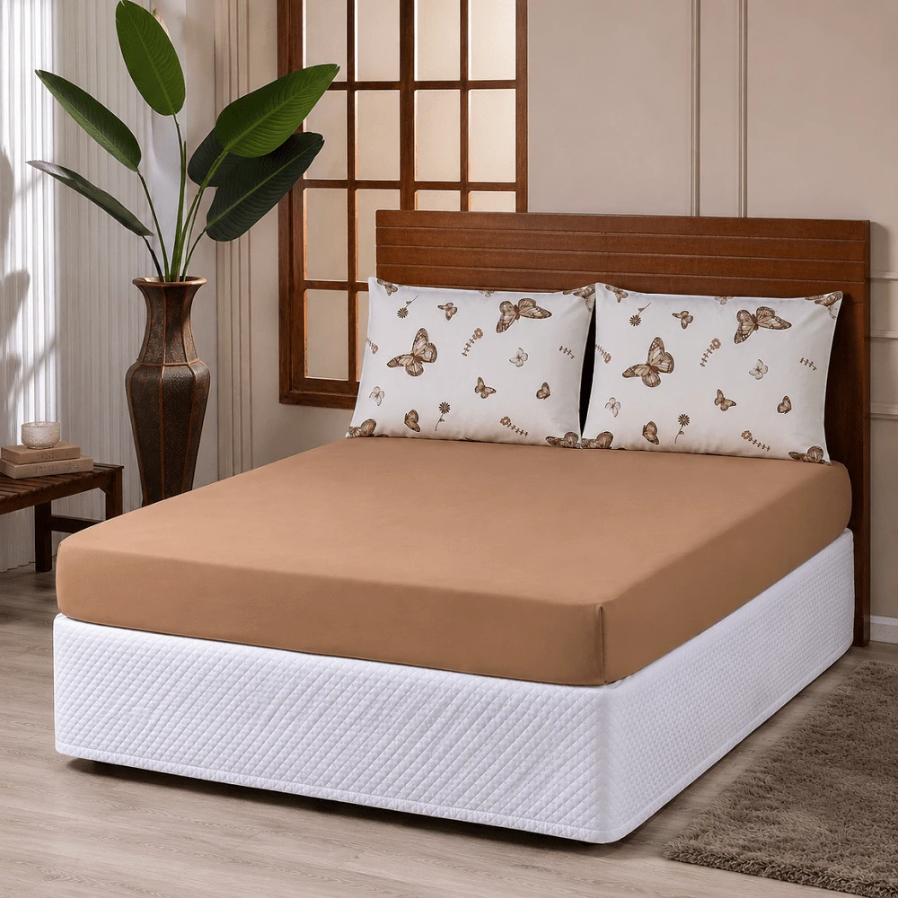 3-Piece 100% Cotton Percale Bedding Set - CL04 - 查看 1